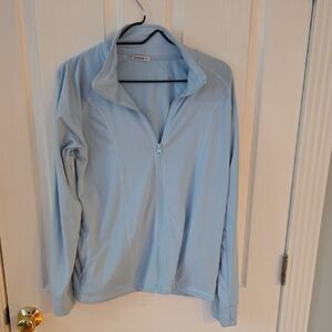 Light Blue Full-Zip Women's Jacket